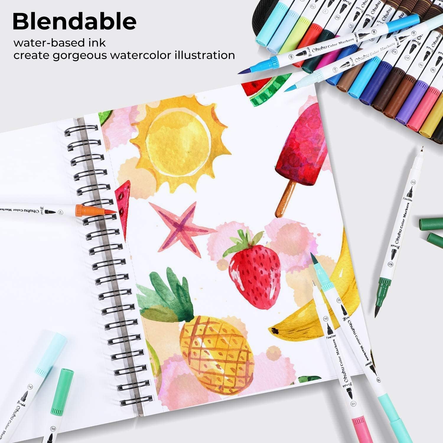 Ohuhu marcadores de arte de do - Copic Marker Sketch reseña y precio