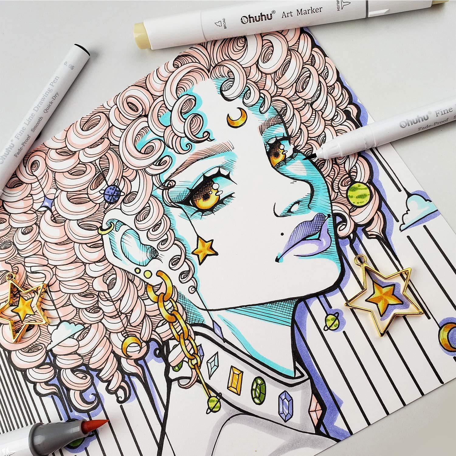 Ohuhu Micro Pen Fineliner bolí - Copic Marker Sketch reseña y precio